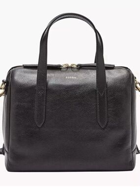Fossil Sydney Satchel Bag—Black